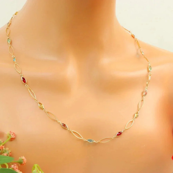 "New Beautiful Design Necklace Chain for Women/Girls, Gift, N607 - Picture 3 of 10